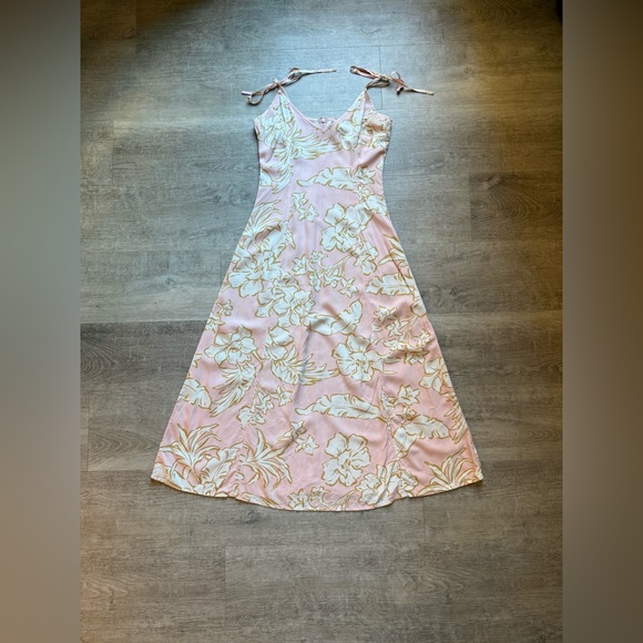 Billabong Sweet Sunshine Floral Spaghetti Strap Midi Dress Size S - Picture 2 of 11